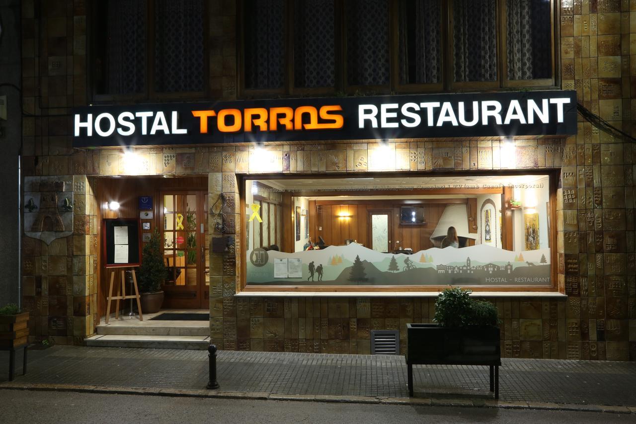 Hostal Torras Sant Hilari Sacalm Luaran gambar