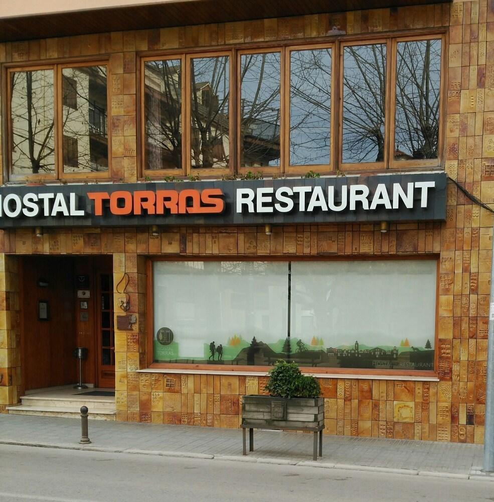 Hostal Torras Sant Hilari Sacalm Luaran gambar